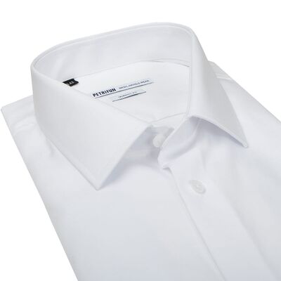 Petrifun valkoinen Modern Fit kauluspaita B-erikoispitkä