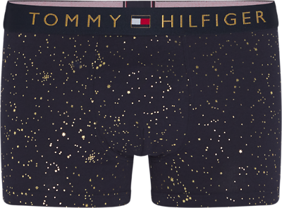 Tommy hilfiger tummansininen kultakuvioinen bokseri