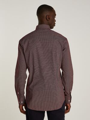 Tommy Hifiger viininpunainen kuviollinen slim fit paita