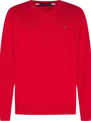 Tommy Hilfiger punainen puuvillaneule