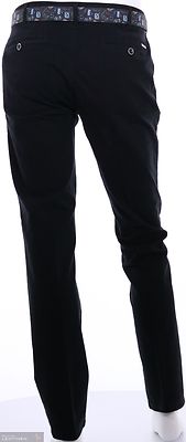 Meyer mustat puuvillahousut