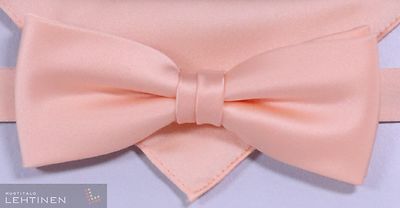 Matex persikansävyinen rusetti sekä taskuliina