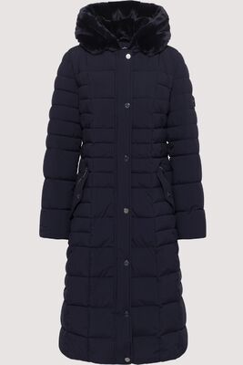 Barbara Lebek musta pitkä toppatakki