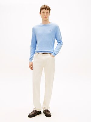 Tommy Hilfiger vaaleansininen puuvillaneulepusero