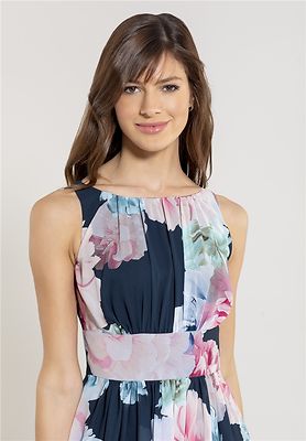 Swing puoli pitkä kukkamekko