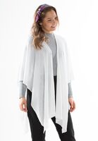 Lasessor Siri valkoinen neuleponcho