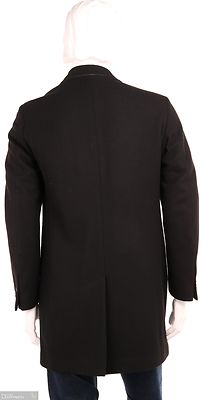 Gant musta klassinen villakangastakki vanuvuorella