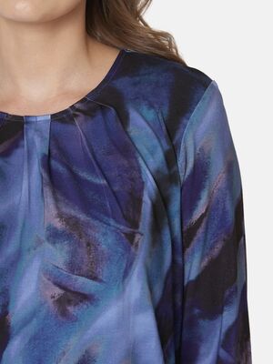 Signature sininen kuviollinen trikoopusero