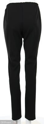 Modelian musta kapealinjainen housu kuminauhavyötäröllä