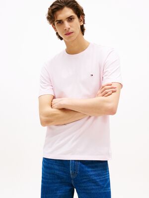 Tommy HIlfiger vaaleanpunainen regular fit t-paita