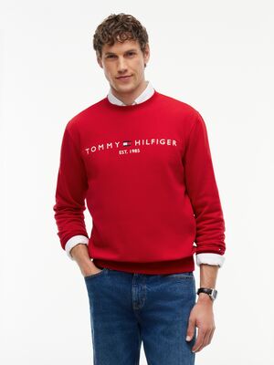 Tommy Hilfiger punainen college pusero