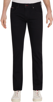 Tommy hilfiger mustat slim fit farkut