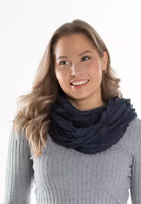 Lasessor tummansininen tuubihuivi