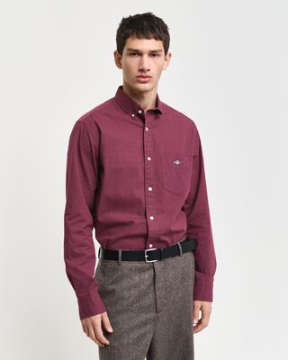 Gant viininpunainen kuviollinen regular fit paita