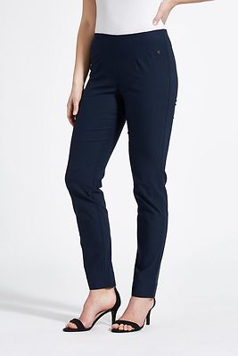 Laurie Regular tummansiniset housut korkealla kuminauha vyötäröllä