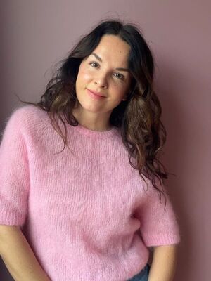 Peura Collection vaaleanpunainen mohairneulepusero