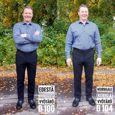 FK kotimaiset mustat miesten superhousut -normaali vyötärö