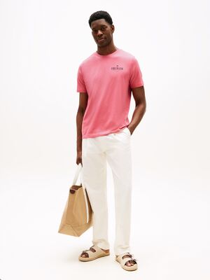 Tommy Hilfiger roosanvärinen regular fit t-paita