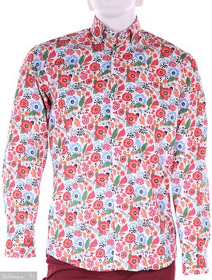 Culture kukkakuvioinen modern fit kauluspaita