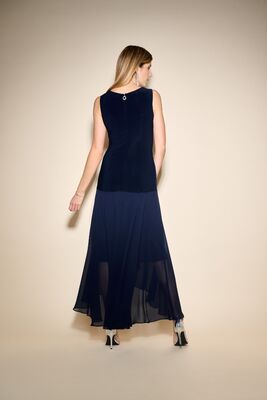 Joseph Ribkoff tummansininen juhlamekko