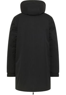 Lebek musta hupullinen käännettävä talvitakki