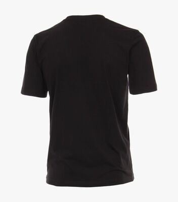 Casamoda musta o-aukollinen t-paita 2kpl/pakkauksessa