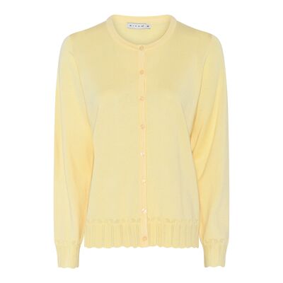 Micha vaaleankeltainen kevyt neuletakki