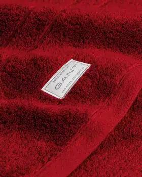 Gant punainen luomupuuvilla käsipyyhe