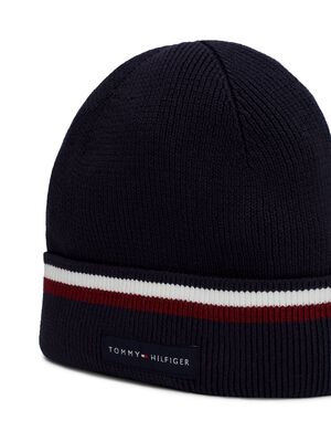 Tommy Hilfiger tummansininen neulepipo