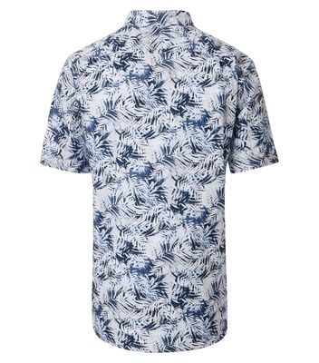 Casamoda comfort fit sinikuvioinen lyhythihainen kauluspaita