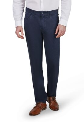 Club Comfort tummansininen puuvillahousu