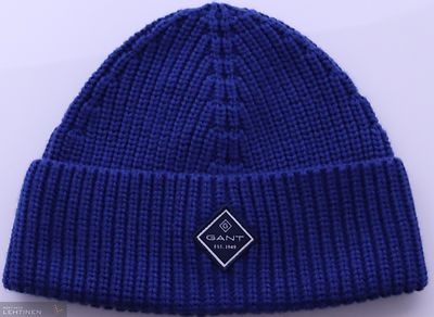 Gant kirkkaansininen patenttineulospipo