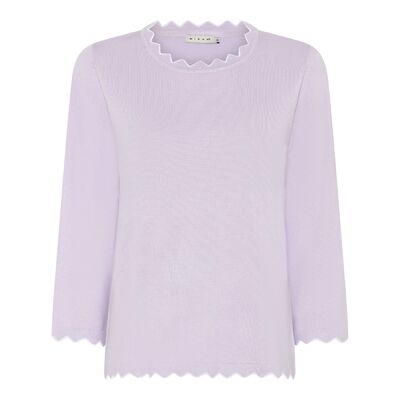 Micha laventelin sävyinen neulepusero