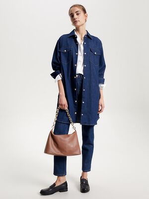 Tommy Hilfiger tummansininen farkku mekko