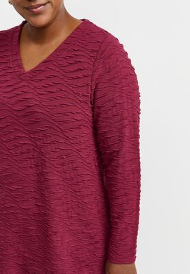 Pont Neuf viininpunainen A-linjainen tunika