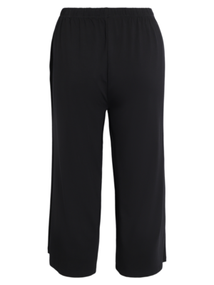 Signature mustat leveälahkeiset trikoohousut