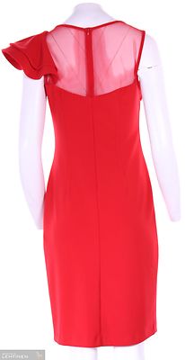 Joseph Ribkoff kirkkaanpunainen kotelomekko joustavasta materiaalista