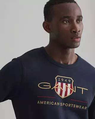 Gant tummansininen collegepusero