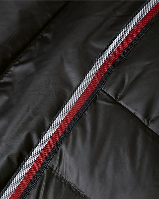 Tommy hilfiger musta pitkä väljästi istuva untuvatakki