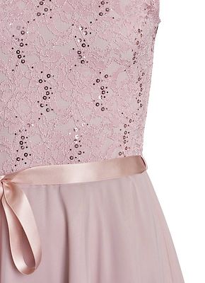 Swing vaalea roosa juhlamekko