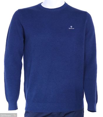 Gant inidigon sininen puuvillaneulepusero