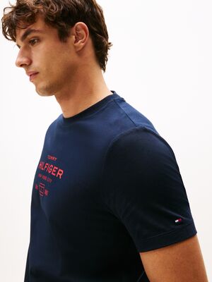 Tommy Hilfiger tummansininen regular fit t-paita