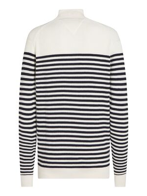 Tommy Hilfiger luonnonvalkoinen puuvilla neule