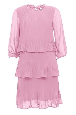 STI vaaleanpunainen juhlava frillamekko