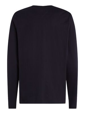 Tommy Hilfiger tummansininen pitkähihainen t-paita