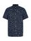 Tommy Hilfiger tummansininen regular fit lyhythihainen kauluspaita