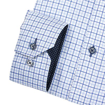 Petrisun siliävyysviimeistelty pitkähihainen ruutupaita väljä C-mitoitus