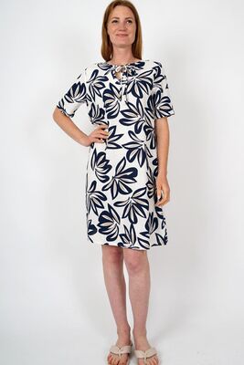 M.X.O kuviollinen pellavasekoite mekko