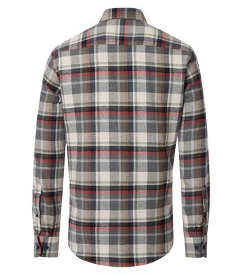 Casamoda vihreäsävyinen casual fit flanellipaita