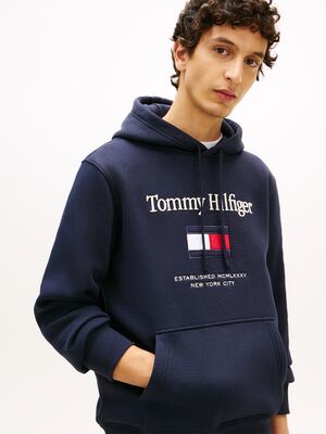 Tommy Hilfiger tummansininen collegehuppari